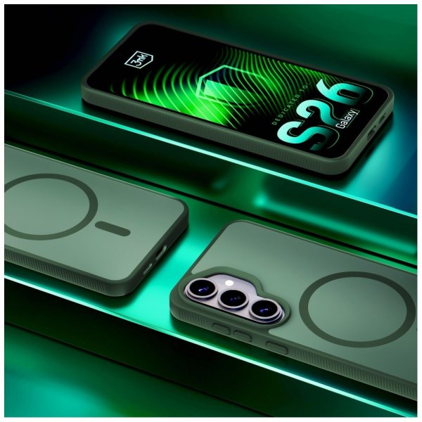 3mk Samsung Galaxy S26 Plus Cover Smoke MagCase Grøn