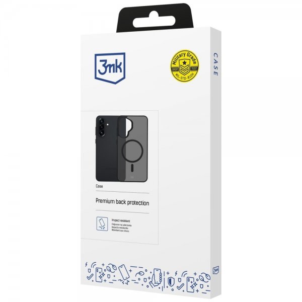 3mk Samsung Galaxy A37 Cover Smoke MagCase Sort