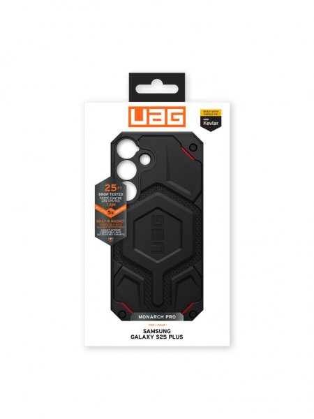Urban Armor Gear (UAG) Samsung Galaxy S25 Plus Cover Monarch Pro Kevlar MagSafe Sort