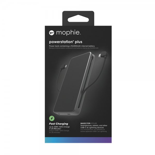 Mophie Powerbank Powerstation Plus 10.000 mAh Sort
