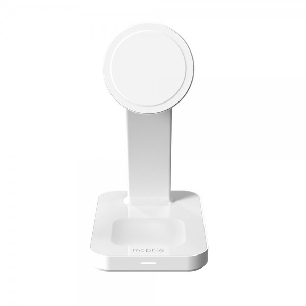 Mophie Trådløs Oplader Snap+ 3-i-1 Trådløs Opladerstander Qi2 MagSafe Hvid