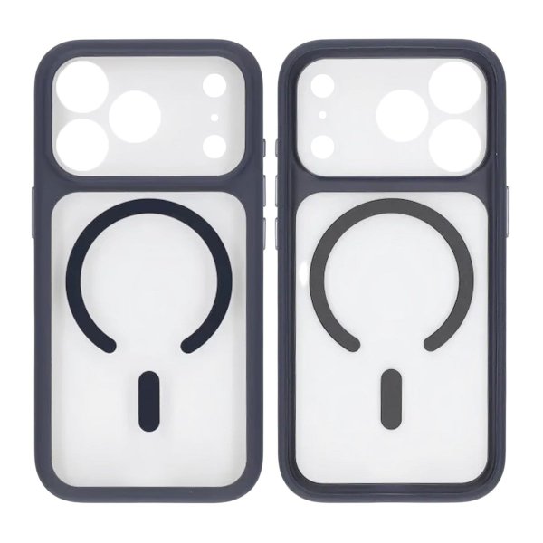 iPhone 17 Pro Cover Kameralinse MagSafe Blå Transparent