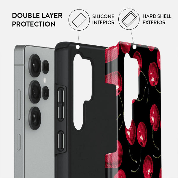 Burga Samsung Galaxy S25 Cover Tough Cherrybomb