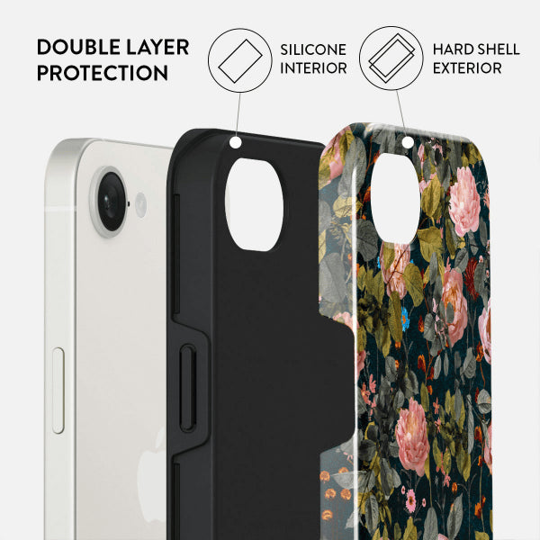 Burga iPhone 16e/iPhone 17e Cover Tough Bloomy Garden