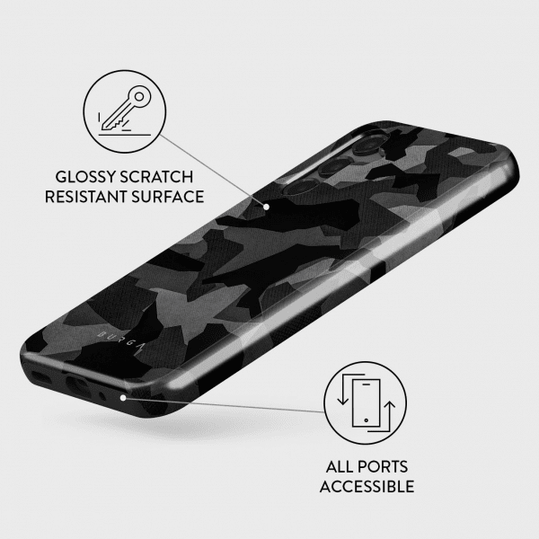 Burga Samsung Galaxy A16 Cover Tough Night Black Camo