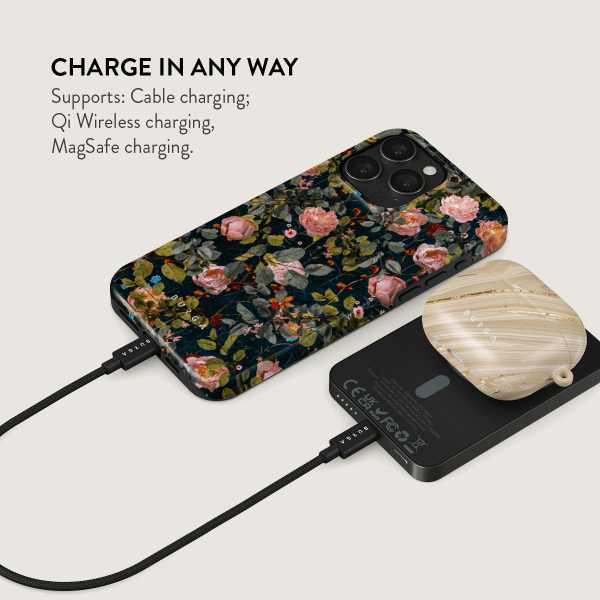 Burga Powerbank MagSafe 5000 mAh Bloomy Garden