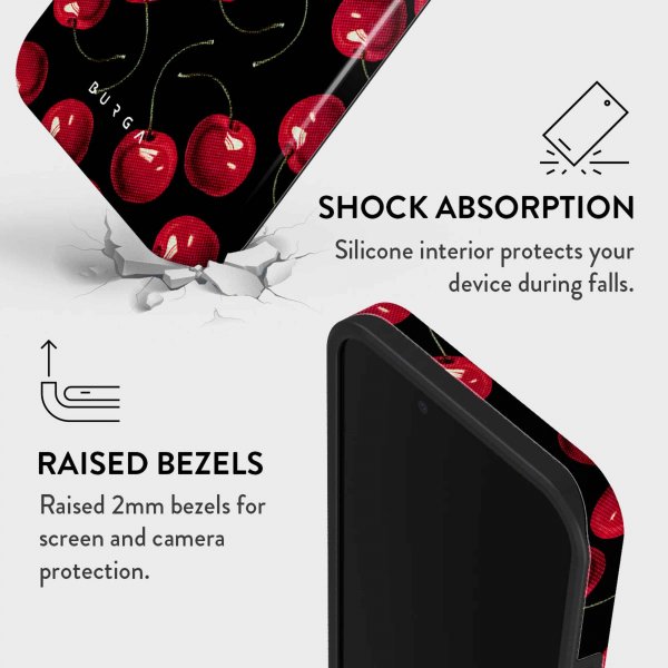 Burga iPhone 16e/iPhone 17e Cover Tough MagSafe Cherrybomb