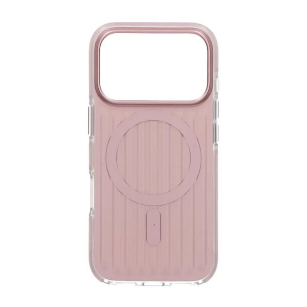 iPhone 17 Pro Cover Bølget MagSafe Lys Rosa