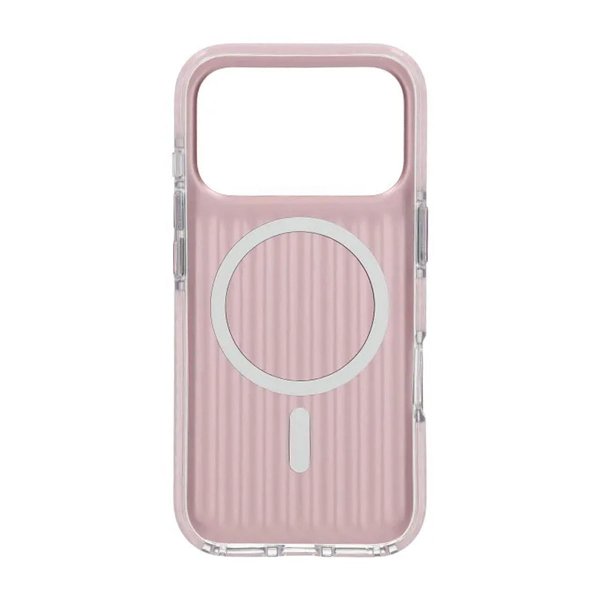 iPhone 17 Pro Cover Bølget MagSafe Lys Rosa