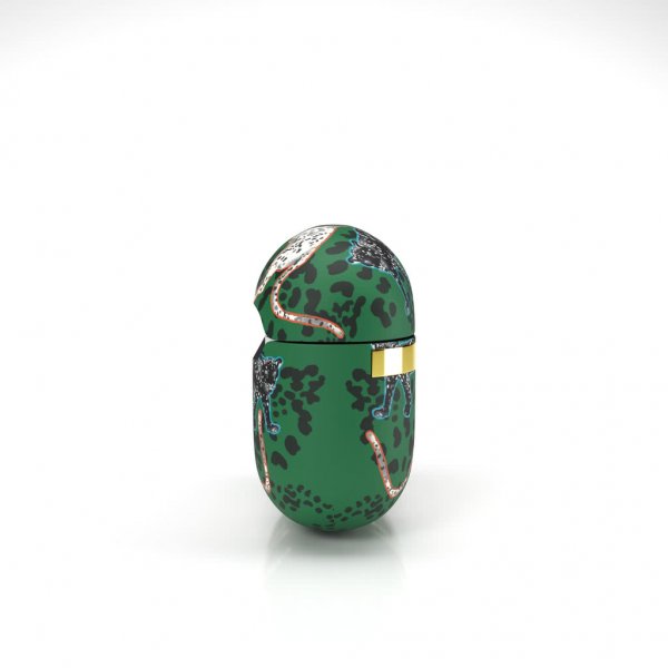 Richmond & Finch AirPods Pro Cover Grøn Leopard