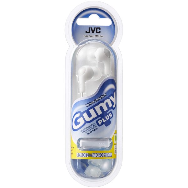 JVC Hovedtelefoner FX7M Gumy Plus In-Ear Mikrofon Hvid
