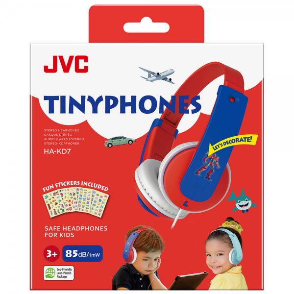 JVC Høretelefoner KD7 Børn On-Ear 85dB Rød