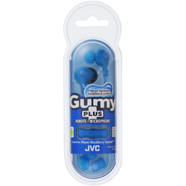 JVC Høretelefoner FR6 Gumy Plus Mic Blå