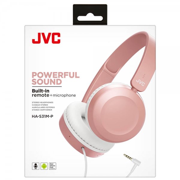 JVC Høretelefoner HAS31 On-Ear Rosa
