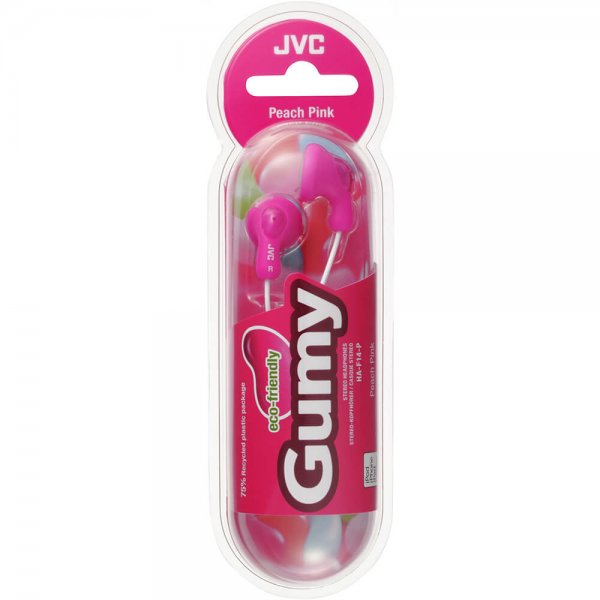 JVC Høretelefoner F14 Gumy In-Ear Lyserød