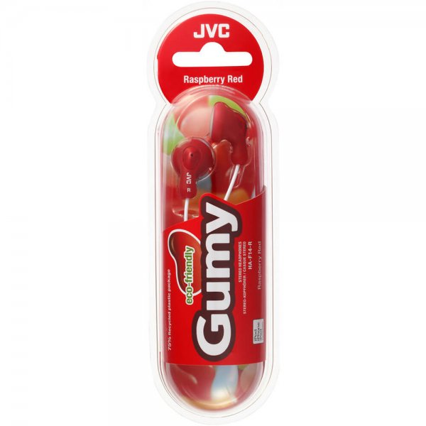 JVC Hovedtelefoner F14 Gumy In-Ear Rød