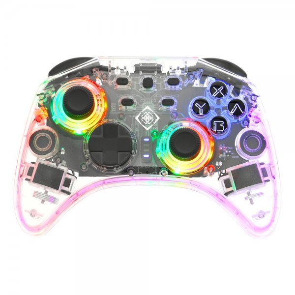 Deltaco Gaming Trådløs Controller til Nintendo Switch Transparent RGB