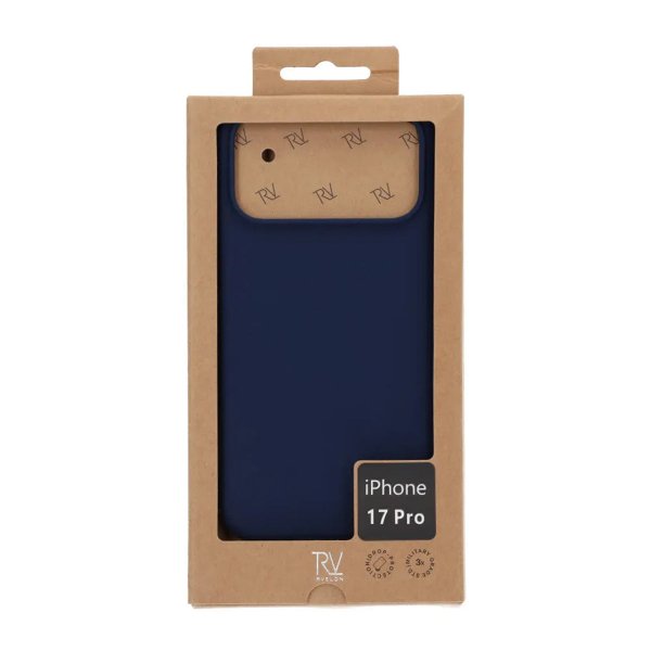 Rvelon iPhone 17 Pro Cover Silikone MagSafe Mørkeblå
