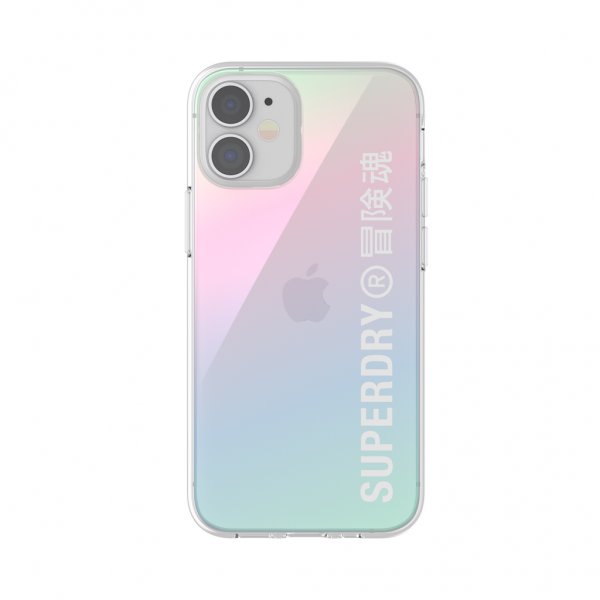 Superdry iPhone 12 Mini Cover Snap Case Klar Holografisk