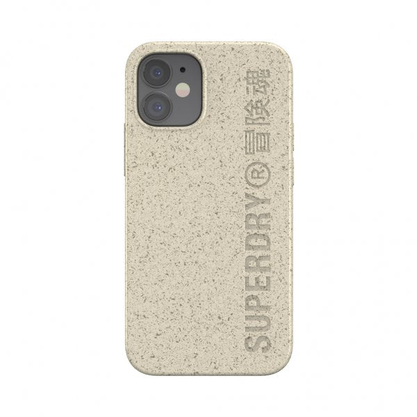 Superdry iPhone 12 Mini Cover Snap Case Komposterbare Materialer Beige