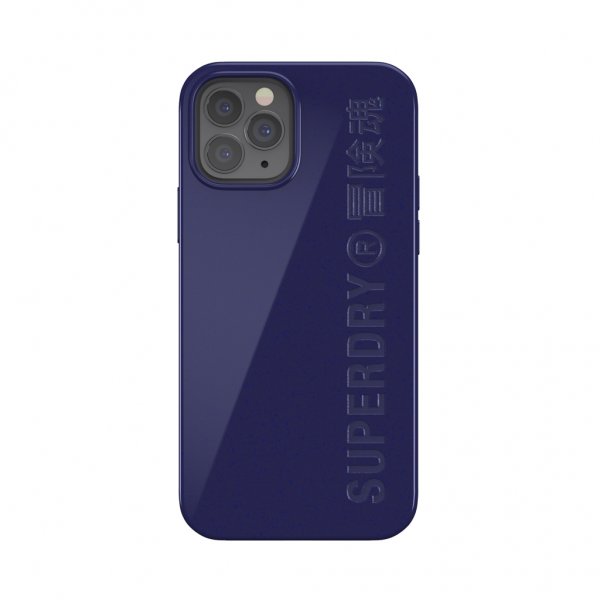Superdry iPhone 12/iPhone 12 Pro Skal Snap Case Komposterbara Material Navy Blue