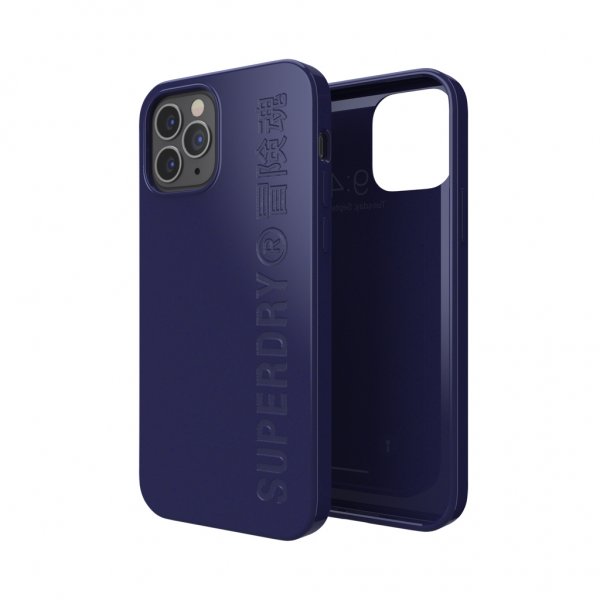 Superdry iPhone 12/iPhone 12 Pro Skal Snap Case Komposterbara Material Navy Blue