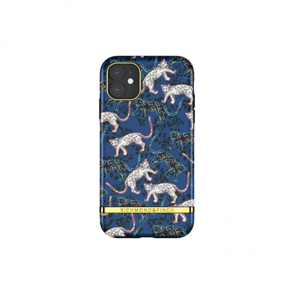 Richmond & Finch iPhone 11 Cover Blue Leopard