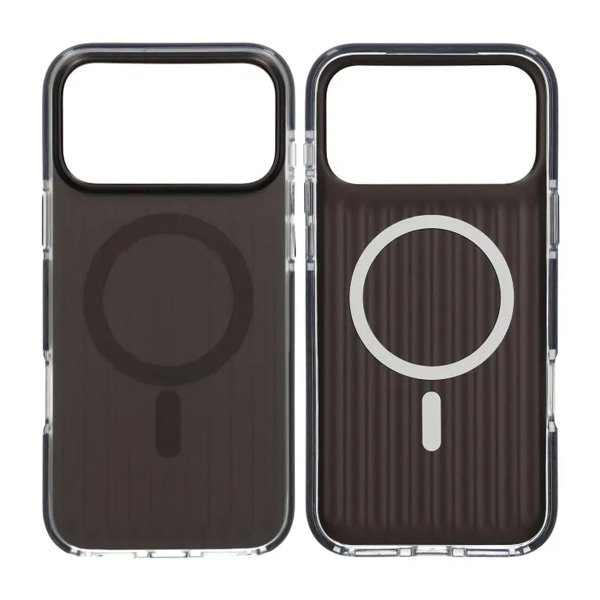 iPhone 17 Pro Max Cover Bølget MagSafe Sort