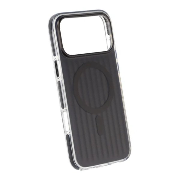 iPhone 17 Pro Max Cover Bølget MagSafe Sort