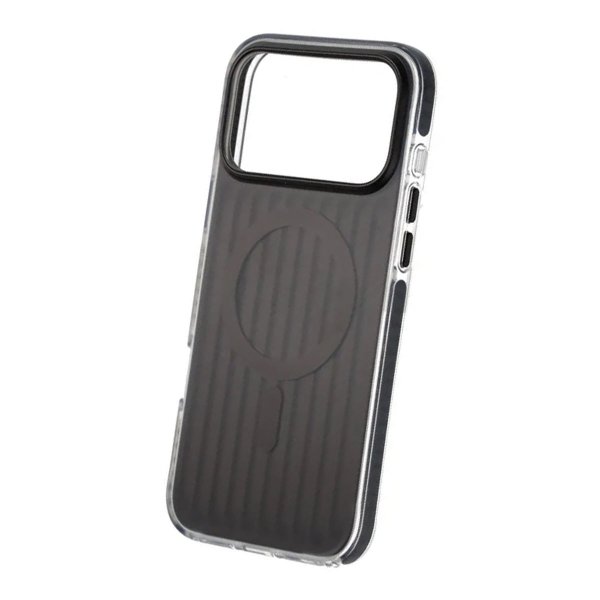 iPhone 17 Pro Max Cover Bølget MagSafe Sort