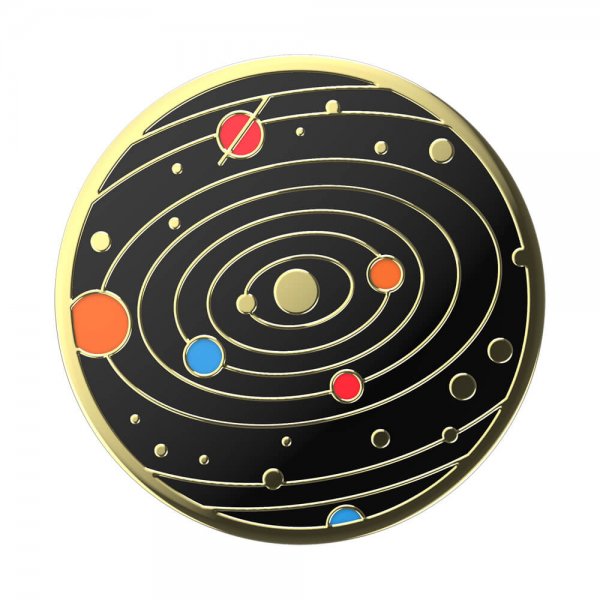 Popsockets PopGrip Enamel Solar flare Black