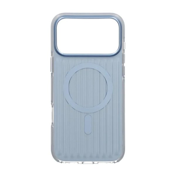 iPhone 17 Pro Max Cover Bølget MagSafe Lyseblå