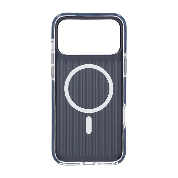 iPhone 17 Pro Max Cover Bølget MagSafe Mørkeblå