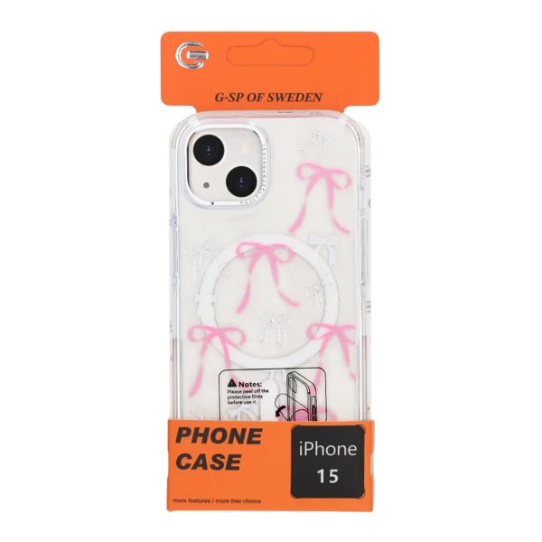 iPhone 15 Cover Mønster MagSafe Roset