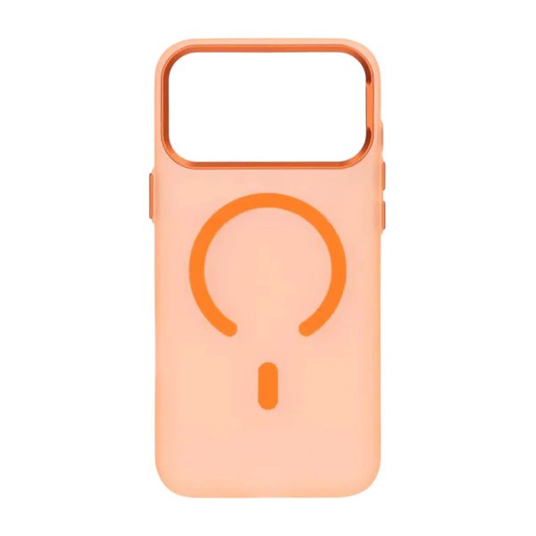 iPhone 17 Pro Cover Kameralinse MagSafe Transparent Orange