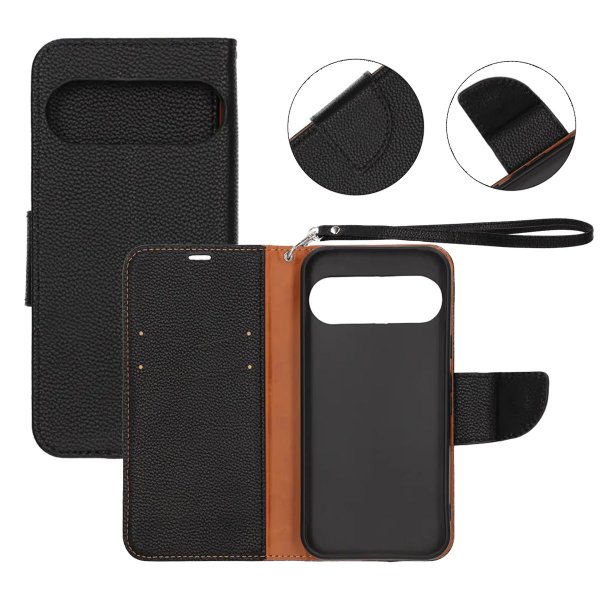 Google Pixel 10 Cover med Stativ Sort