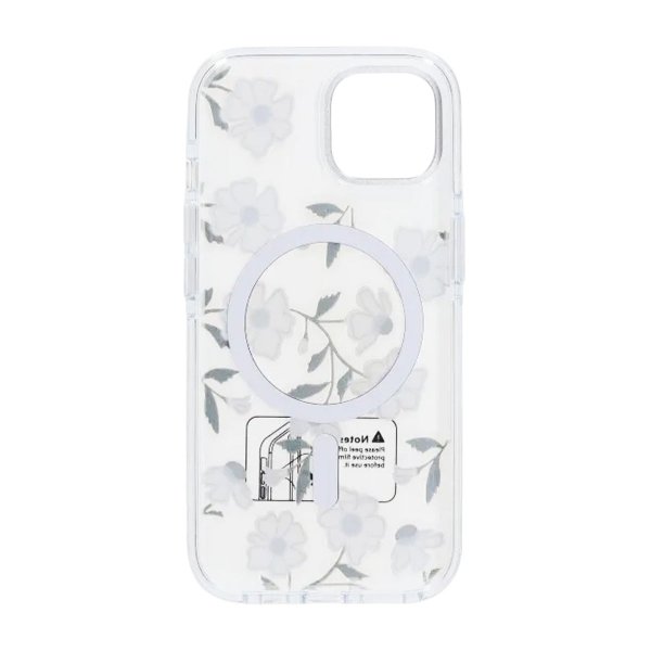 iPhone 15 Cover Mønster MagSafe Blomstergrene