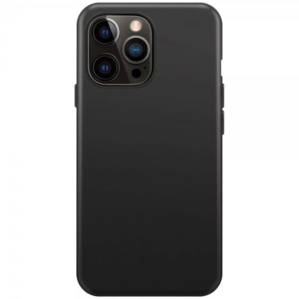 Xqisit iPhone 14 Pro Cover Silikonecover MagSafe Sort