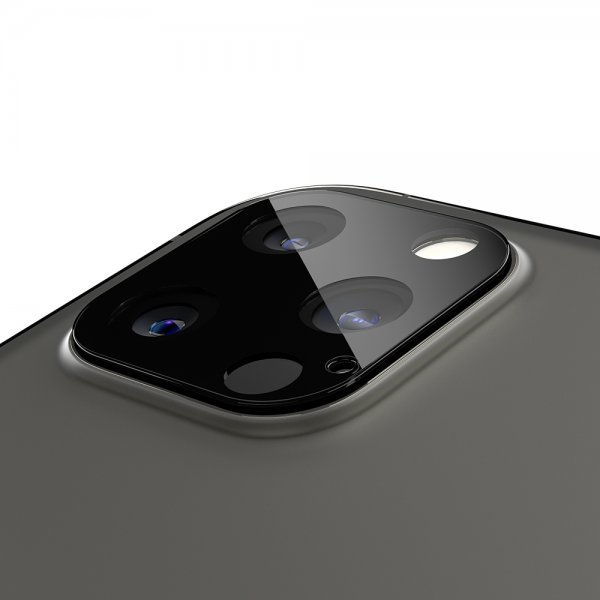 Spigen iPhone 12 Pro Kamerabeskyttelse GLAS.tR Optik 2-pak Sort
