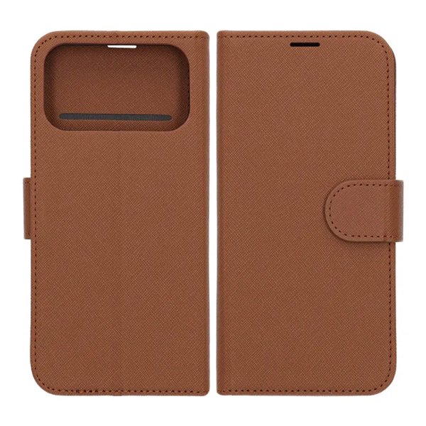 iPhone 17 Pro Max Cover med Kortlomme Standerfunktion Brun