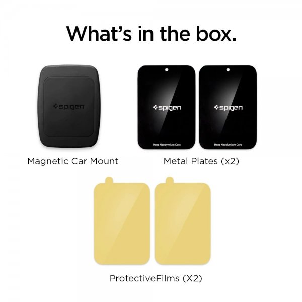 Spigen Kuel H12 Magnetisk Bilholder Luftventilmontering Sort