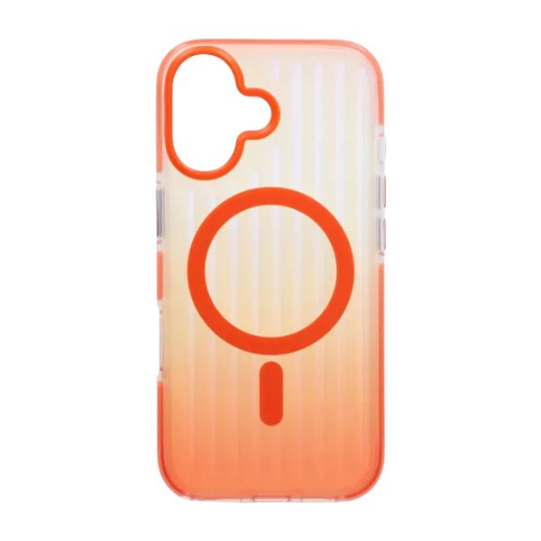 iPhone 17 Cover Bølgepap MagSafe Orange