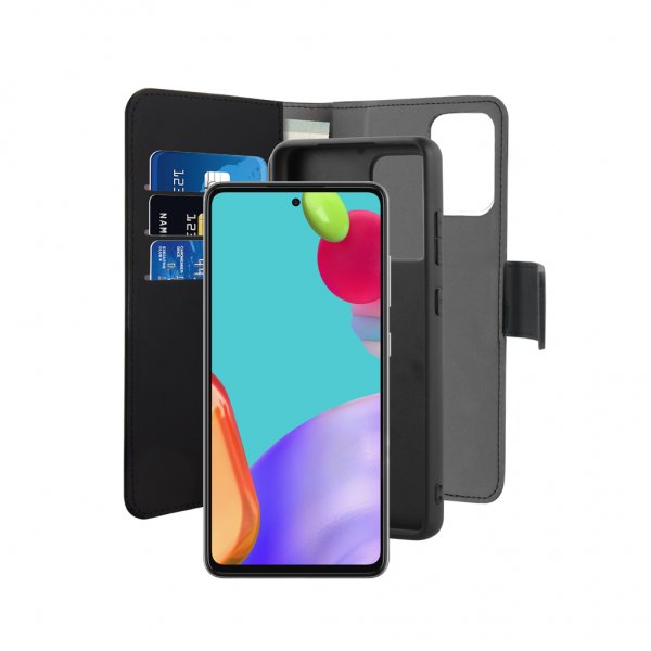 Puro Samsung Galaxy A52/A52s 5G Etui Wallet Detachable 2 i 1 Sort
