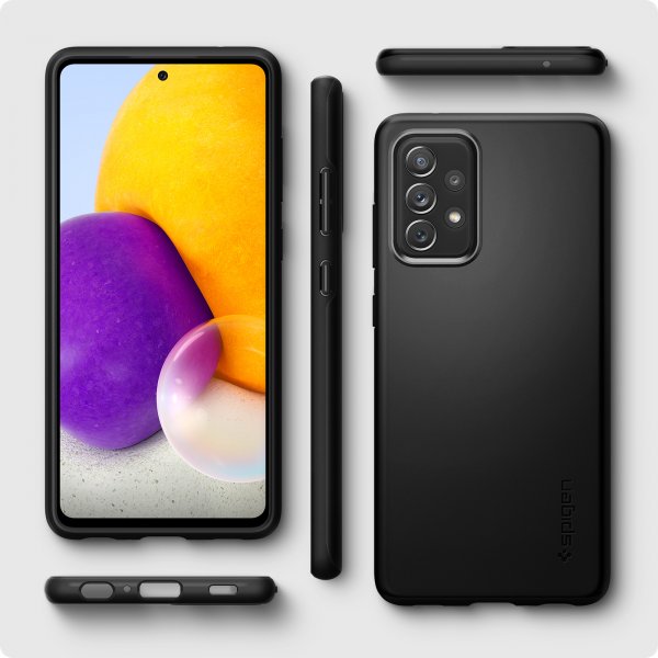 Spigen Samsung Galaxy A72 Cover Thin Fit Sort
