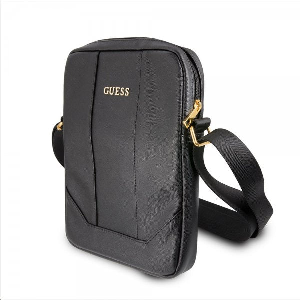 Guess Taske Saffiano Tablet Bag 10 tommer Sort