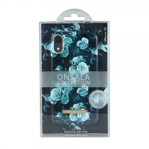 Onsala iPhone Xr Cover Fashion Edition Dark Flower