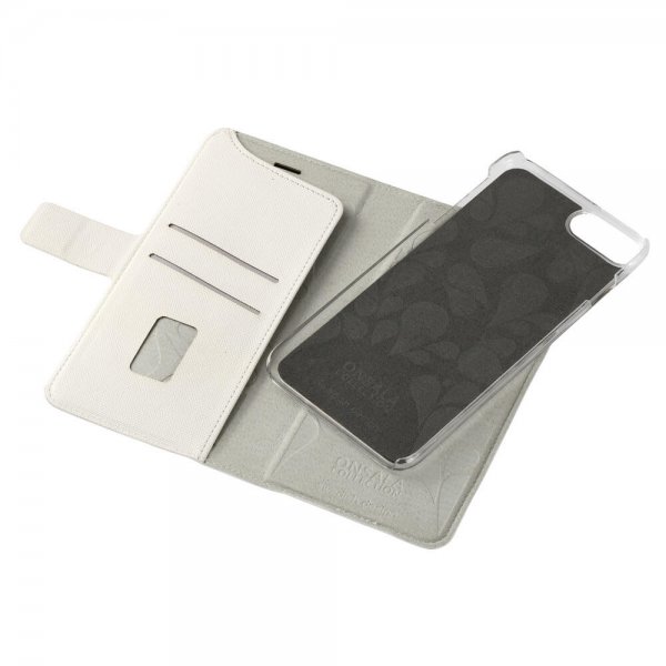 Onsala iPhone 6/6S Plus/iPhone 7 Plus/iPhone 8 Plus Etui Fashion Edition Aftageligt Cover Saffiano Hvid