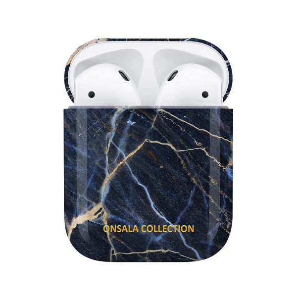 Onsala AirPods 1/2 Skal Fashion Edition Black Galaxy Marble