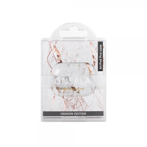 Onsala AirPods Pro/AirPods Pro 2 Cover Fashion Edition White Rhino Marble