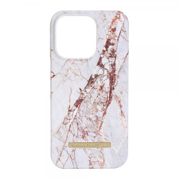 Onsala iPhone 14 Pro Cover Fashion Edition White Rhino Marble